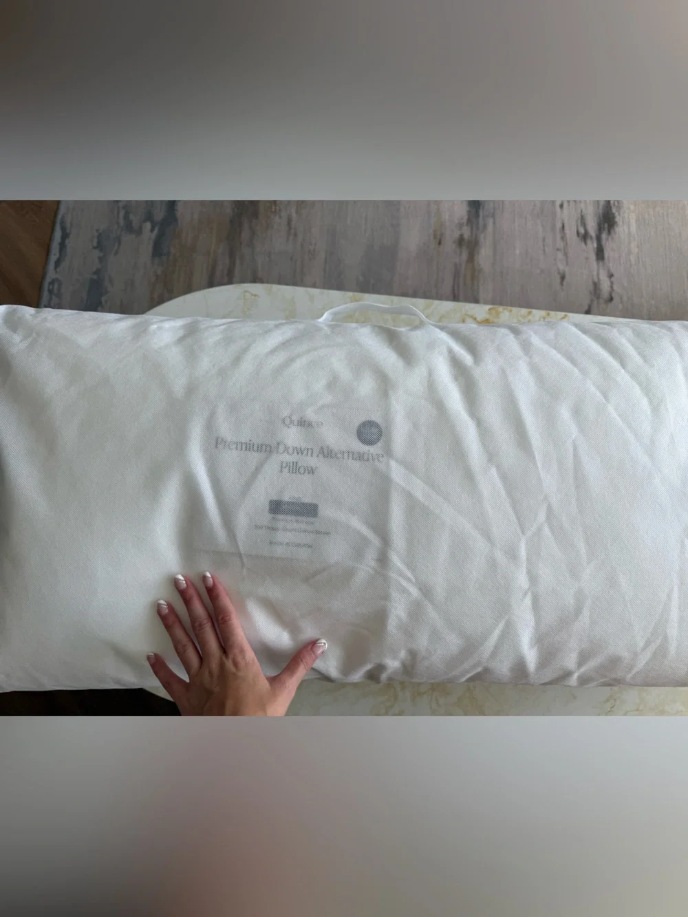 NWT 2 Quince Premium Down Alt Medium King Size Pillows 20”X36” Bundle Set